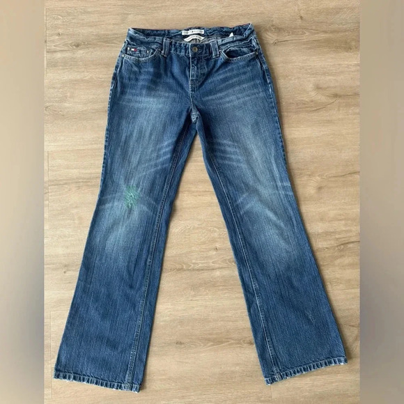 Tommy Hilfiger Low Rise Bootcut Jeans SZ 10 Y2K - Picture 1 of 11